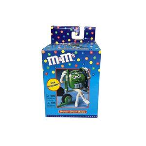 VTG M&M Groovy Green Radio Swing Lanyard Headphones New Old Stock